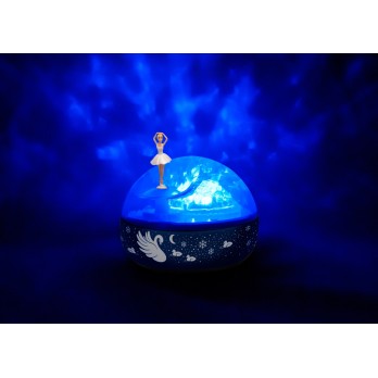 Veilleuse - Projecteur de voie lactée Musical Ballerine 12 Cm - piles incluses