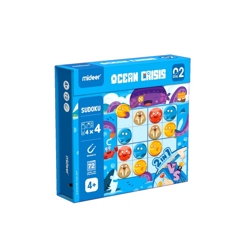 Sudoku Océan - Niveau 2 - 4 ans et plus - 72 challenges à relever Sudoku Océan - Niveau 2 - 4 ans et plus - 72 challenges à relever