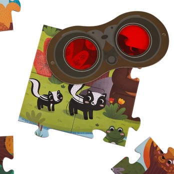 Puzzle Détective  Forêt - Lunettes