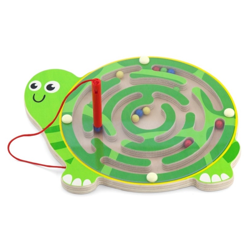 Labyrinthe magnétique - Tortue  bois FSC