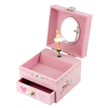 Coffret Musique Cube Danseuse en Tutu - Rose - Figurine Ballerine