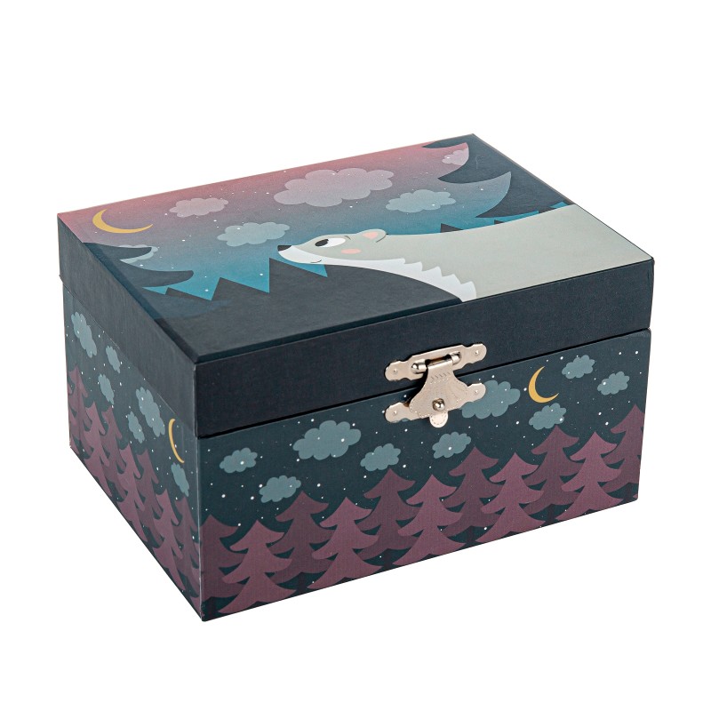 Coffret Musical Phosphorescent Ours dans la Forêt