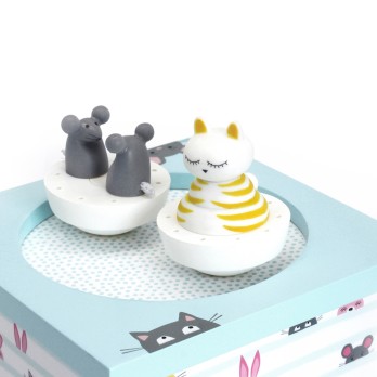 Boite à Musique Dancing Chat & Souris