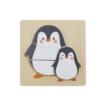 Petit puzzle Pingouin bois FSC
