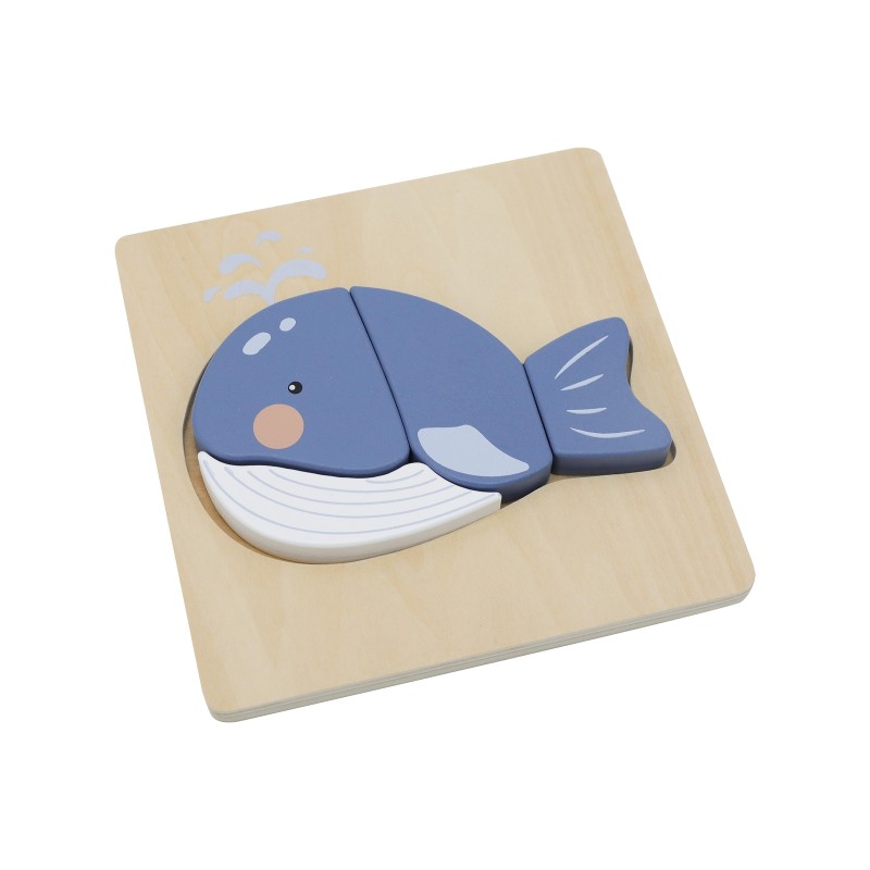 Petit puzzle Baleine bois FSC