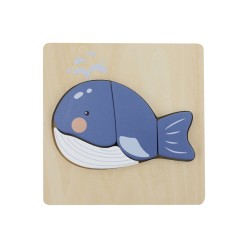 Petit puzzle Baleine bois FSC