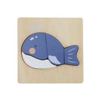 Petit puzzle Baleine bois FSC
