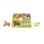 Puzzle tactile - La Ferme  bois FSC