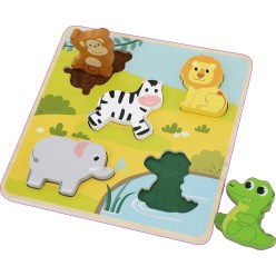Puzzle tactile - Savane bois FSC