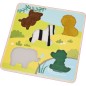 Puzzle tactile - Savane bois FSC