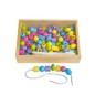 Grosses perles en bois pastel  FSC