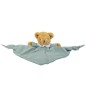 Ours Triangle Doudou avec Hochet 20Cm - Coton Bio Celadon