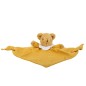 Ours Triangle Doudou avec Hochet 20Cm - Coton Bio Curry