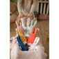 Ange Lapin Doudou - Coton Bio Celadon avec Hochet- 20Cm