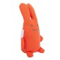 Ange Lapin Doudou avec Hochet 20Cm - Coton Bio Corail