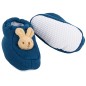 Chausson bébé - Lapin - Bleu Denim Chausson bébé - Lapin - Bleu Denim