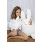 Ange Lapin "Ice" Blanc 60Cm