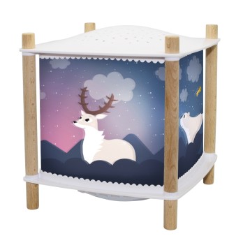 Veilleuse - Lanterne ReVOLUTION 2.0 - Forêt - Bluetooth, Musicale, Détection des Pleurs & USB Rechargeable