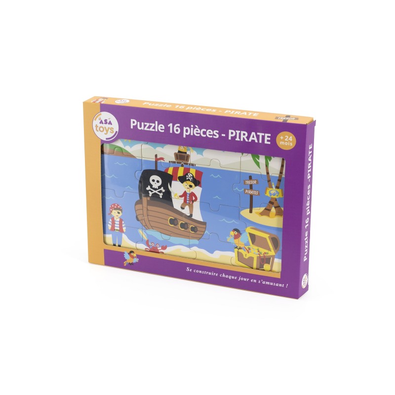 Puzzle 16 pièces - PIRATE