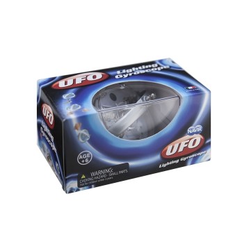 UFO GYROSCOPE Lumineux  - Fabriqué en Italie - 3+ Jouet