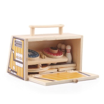 Mallette de Jeu BOWLING - 3+ Jouet en Bois