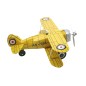 Aéroplane Jaune 20 Cm à Clé - Article Mécanique en Métal  - Objet de Collection