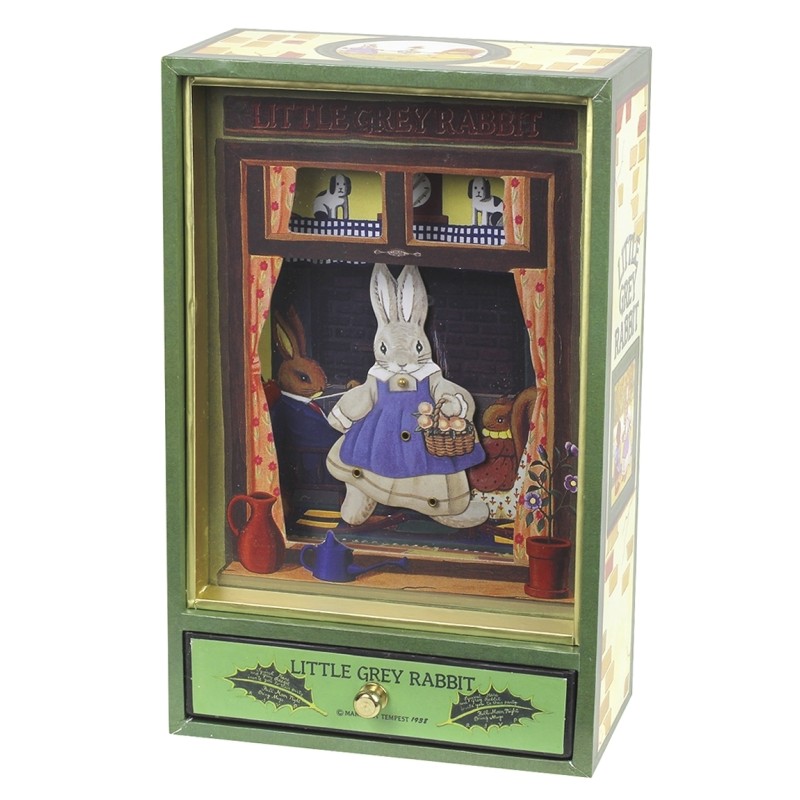 Grand Dancing Musical Little Grey Rabbit© - Vert