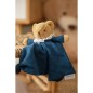 Doudou Hochet 20 cm - Ours Triangle - Bleu Denim Doudou Hochet 20 cm - Ours Triangle - Bleu Denim