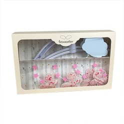 Mobile Musical Etoiles Papillons - Fleurs Roses