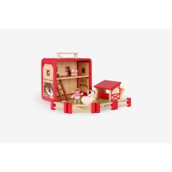 Malette Ferme - Jeu d'Imitation - 3+ Jouet en Bois