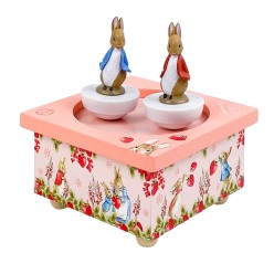 Cette boîte à musique en bois émerveillera votre enfant avec ses 2 figurines aimantées qui tournent sur la piste de danse, a