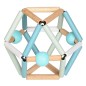 BLUE SNOW GRABBER - Hochet, Anneau de dentition & Apprentissage Musculaire - Jouet en Bois Bébé
