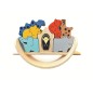 Arche de Noé - Puzzle 3D - Assembler & Empiler - 18M+ Jouet en Bois
