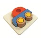 Puzzle en Bois 3D Voiture - Assembler & Empiler - 12M+ Jouet en Bois