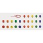 Perles en Bois - Couleurs Vives Perles en Bois - Couleurs Vives