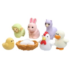 Gommes - Figurines - La poule et ses amis