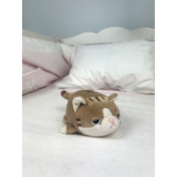 Peluche nemu nemu - MUGI - Chat Brun - Taille S - 11 cm 