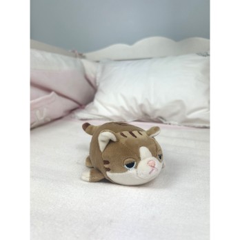 Peluche nemu nemu - MUGI - Chat Brun - Taille S - 11 cm 