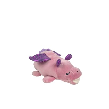 Peluche nemu nemu - DRAGONA - Dragon Rose - Taille S - 16 cm