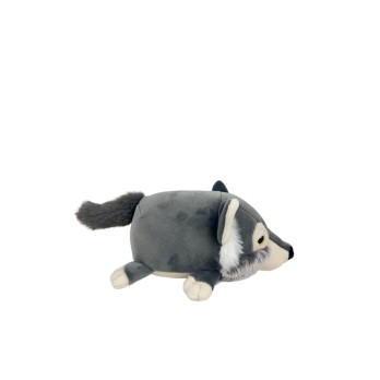 Peluche nemu nemu - LOULOU - Loup - Taille S - 15 cm