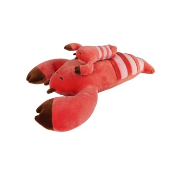 Peluche nemu nemu - ROBUSTO - Homard - Taille S - 14 cm