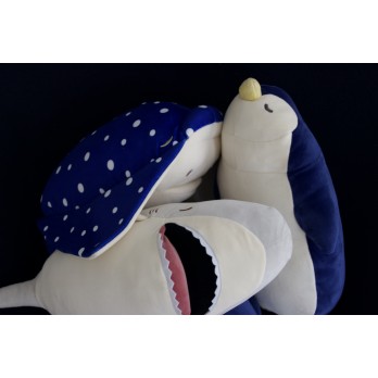 Peluche nemu nemu - ESKIMO - Le Pingouin - Taille L - 47 cm 