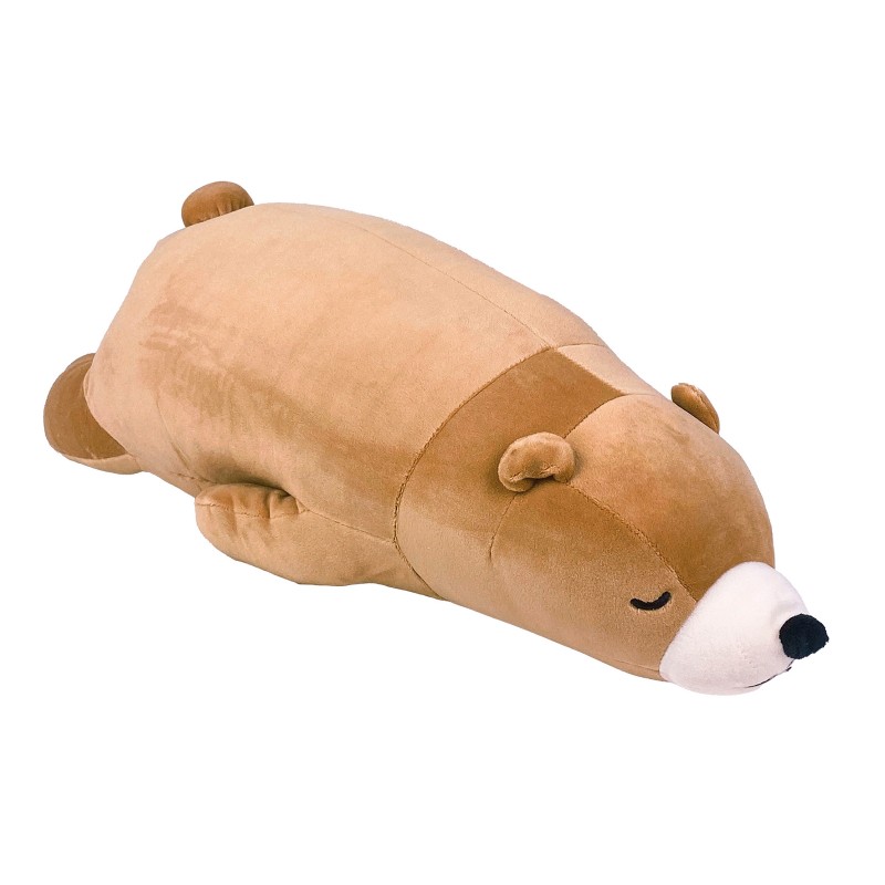 Peluche nemu nemu - COOKIE - Ours Brun - Taille L - 53 cm 