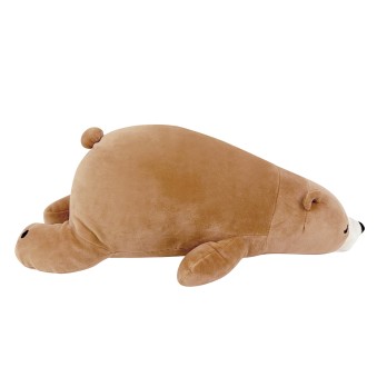 Peluche nemu nemu - COOKIE - Ours Brun - Taille L - 53 cm 