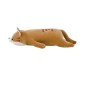 Peluche nemu nemu - MUGI - Chat Brun - Taille L - 54 cm 