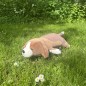Peluche nemu nemu - VICK - Chien Beagle - Taille L - 54 cm 