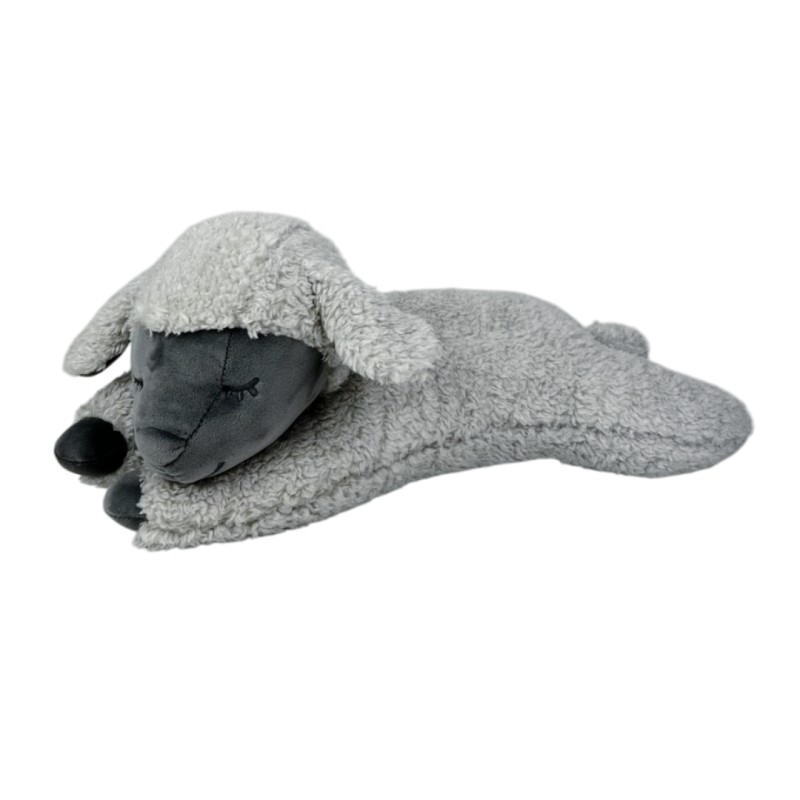 Peluche nemu nemu - MOKO - Mouton Gris - Taille L - 53 cm